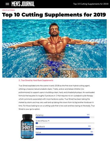 Men's Journal Top 10 Cutting Supplements